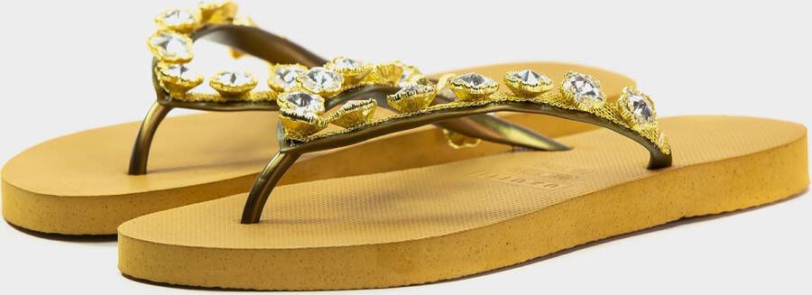 Uzurii Crystal Flower Dames Slippers White | Wit | Kunststof - Foto 7