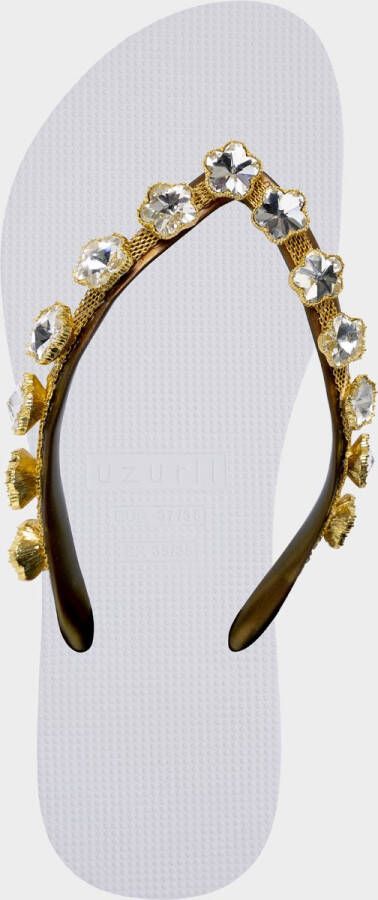 Uzurii Crystal Flower Dames Slippers White | Wit | Kunststof - Foto 6