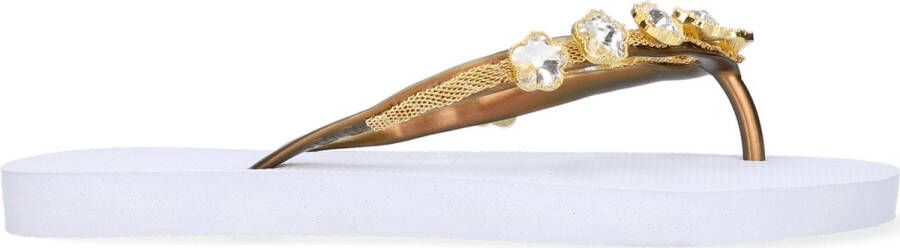 Uzurii Crystal Flower Dames Slippers White | Wit | Kunststof - Foto 8