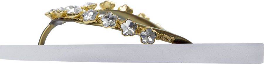 Uzurii Crystal Flower Dames Slippers White | Wit | Kunststof - Foto 9