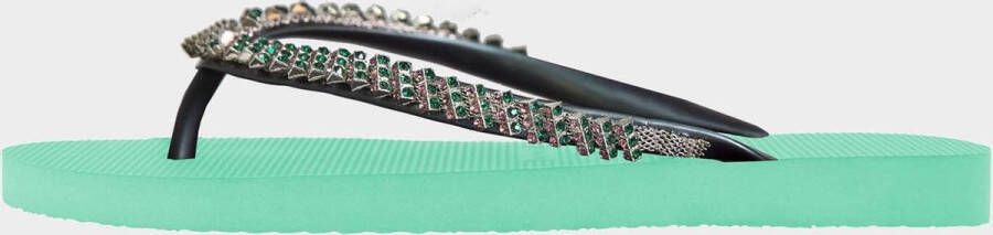 Uzurii Dangerous Dames Slippers Mint Green Aqua Kunststof