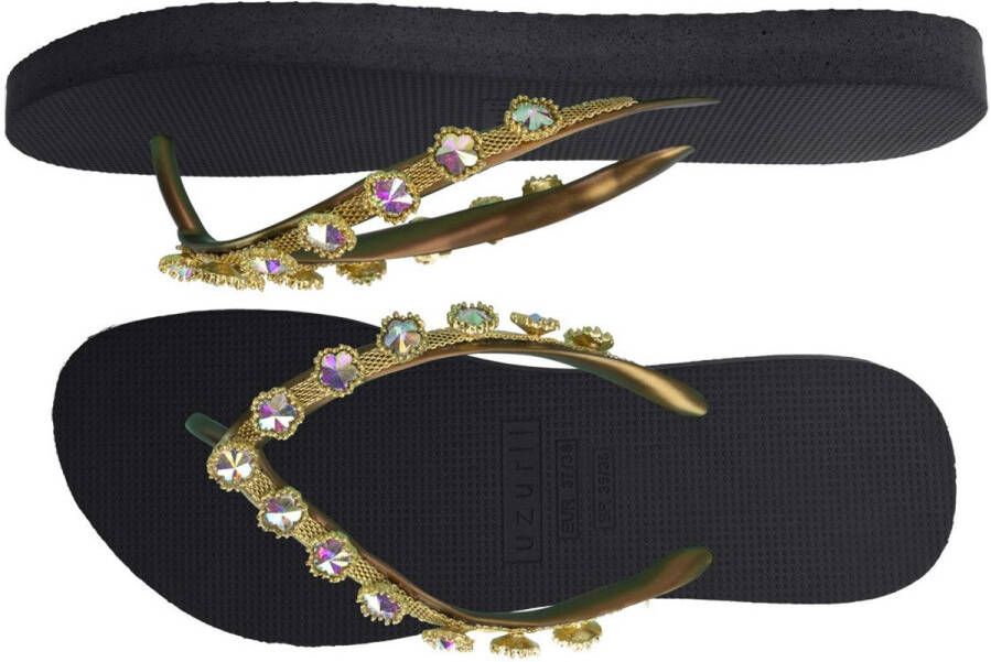 Uzurii Flower Aby dames slippers Black