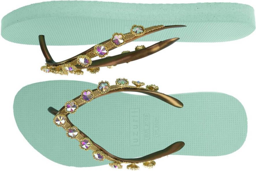 Uzurii Flower Aby Dames Slippers Mint Green | Aqua | Flower Aby