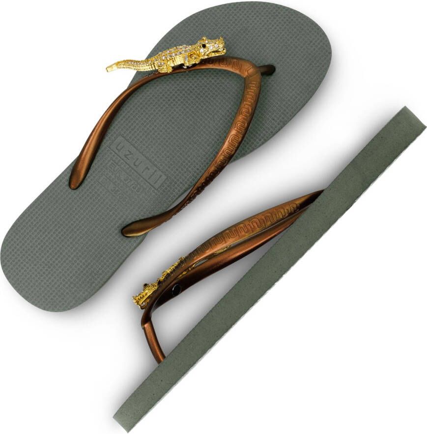 Uzurii Gold Crocodile Switch Legergroen