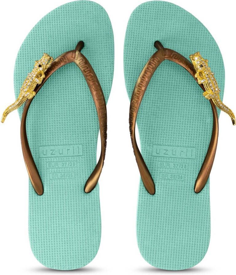 Uzurii Gold Crocodile Switch Mintgroen