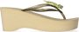 Uzurii Green Crocodile Switch High Heel Dames Slippers Gold | Goud | Green Crocodile Switch High Heel - Thumbnail 3