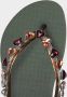 Uzurii Heart Bronze dames slippers Army Green - Thumbnail 6
