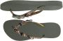 Uzurii Heart Bronze dames slippers Army Green - Thumbnail 12