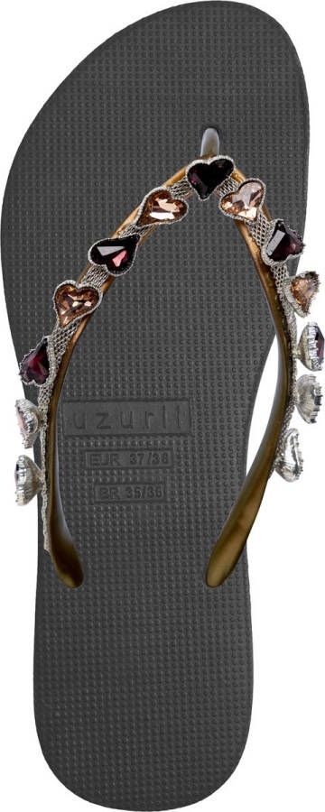 Uzurii Heart Bronze dames slippers Army Green - Foto 4