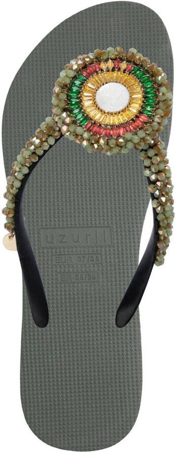 Uzurii Maria Army Green Dames Slippers Army Green | Groen | Kunststof