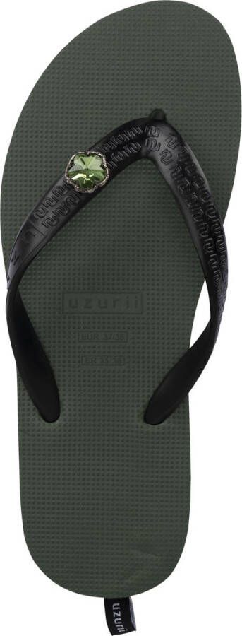 Uzurii Mondriaan Switch Mid Heel Legergroen