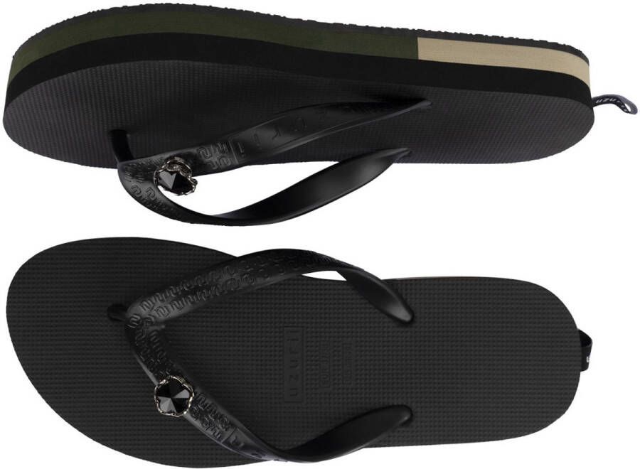 Uzurii Mondriaan Switch Mid Heel Legergroen