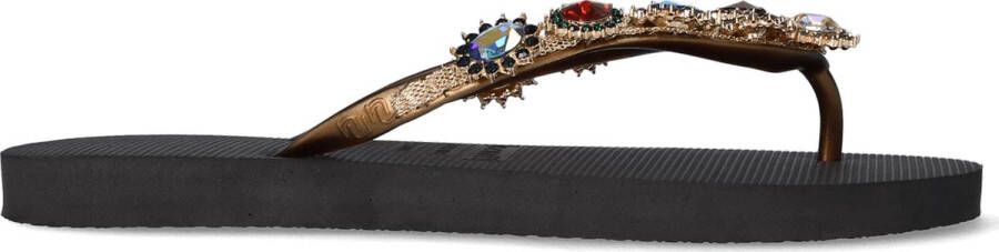 Uzurii Monroe Dames Slippers Black Zwart Kunststof