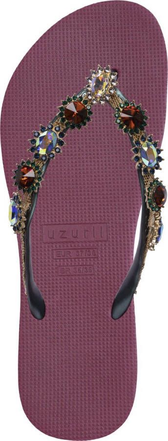 Uzurii Monroe Dames Slippers Ruby | Bordeaux | Kunststof