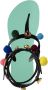 Uzurii Mystique Pompom dames slippers Army Green - Thumbnail 1