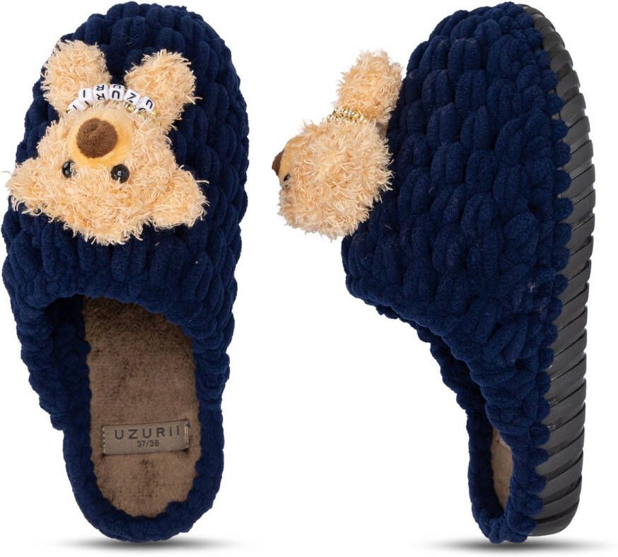 Uzurii Boo Pantoffels Dames Sloffen Blauw - Foto 2
