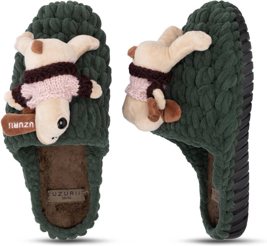 Uzurii Pantoffel Cosy Snoopy Leger