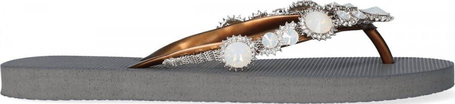 Uzurii Pearl Marilyn Dames Slippers Silver | Zilver | Kunststof