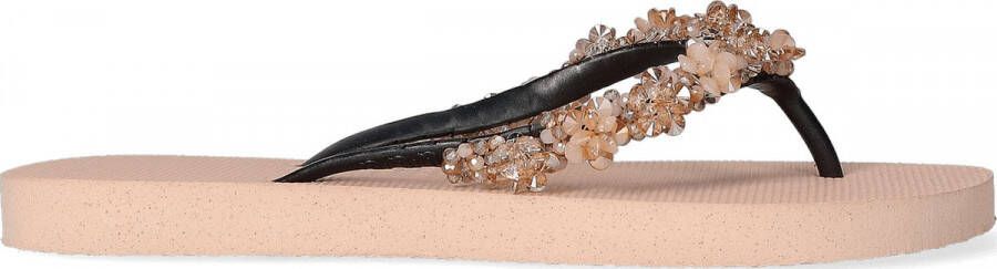 Uzurii Precious Bloom Gold Dames Slippers Sand | Beige | Precious Bloom Gold