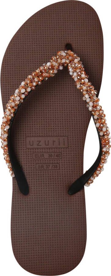 Uzurii Precious Classic Gold dames slippers Taupe