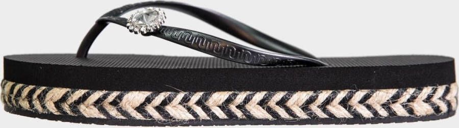 Uzurii Raffia Swtich Dames Slippers Sand - Foto 4