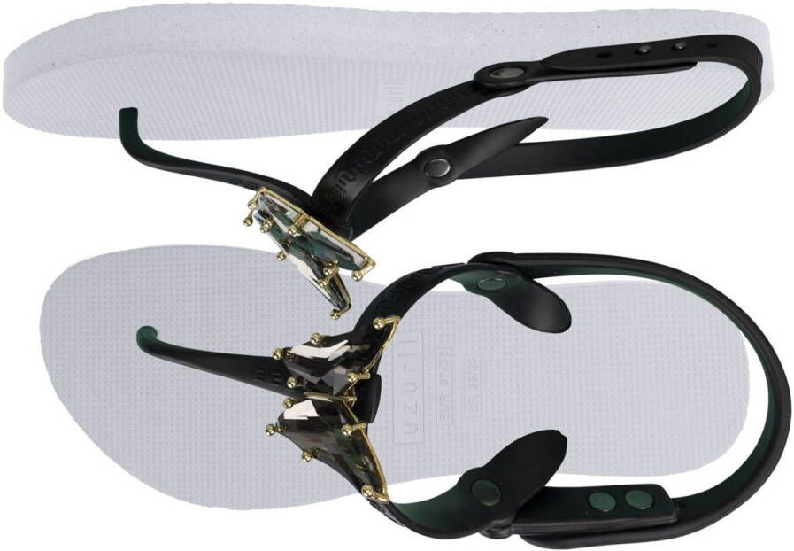 Uzurii Selena Butterfly Silver dames slippers Mint green