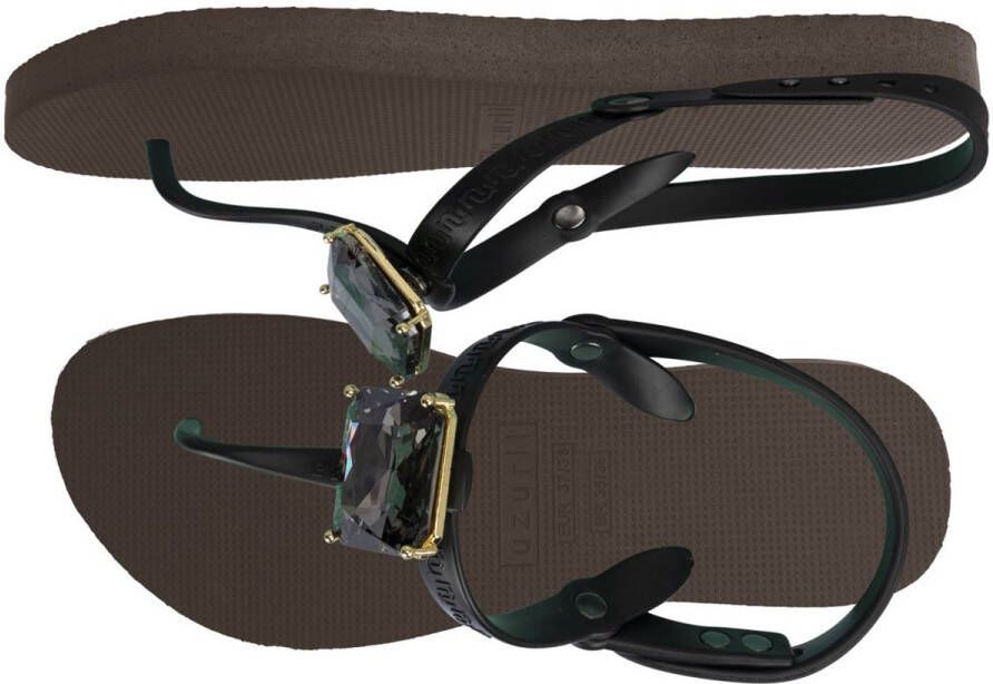 Uzurii Selena Diamond Silver dames slippers Army Green - Foto 2