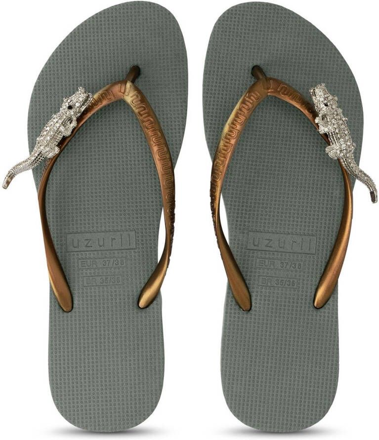 Uzurii Silver Crocodile Switch Legergroen