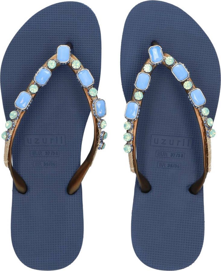 Uzurii Copa Cabana Blue Dames Slippers Navy Blue | Blauw | Copa Cabana Blue