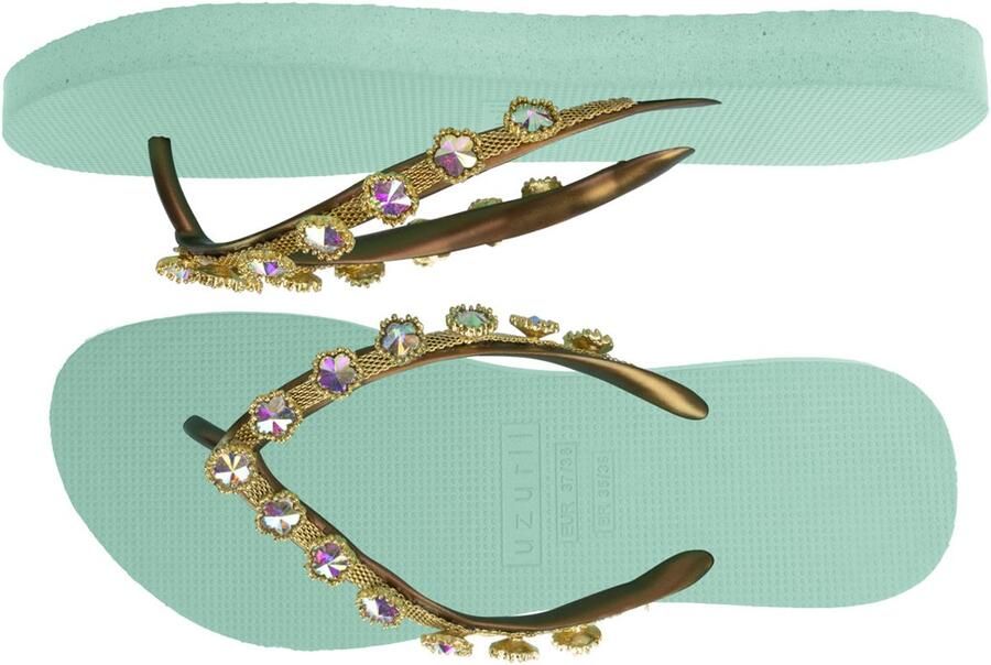 Uzurii Flower Aby Dames Slippers Mint Green | Aqua | Flower Aby - Foto 2