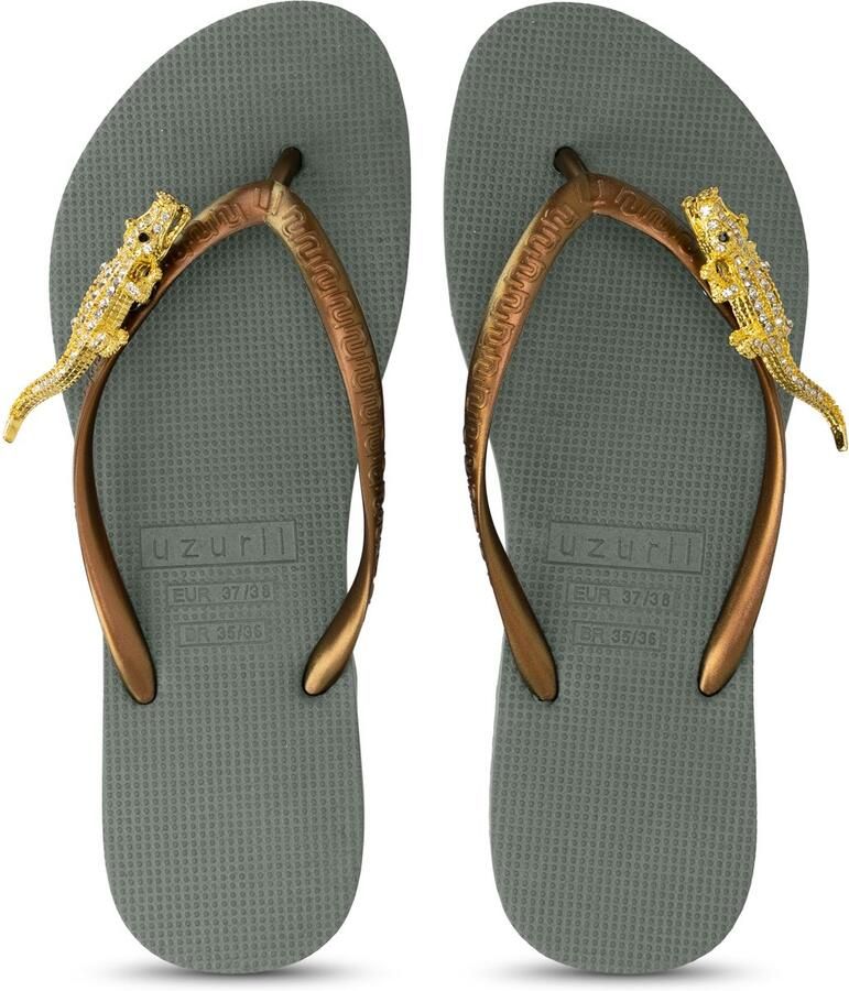 Uzurii Gold Crocodile Switch Legergroen - Foto 2