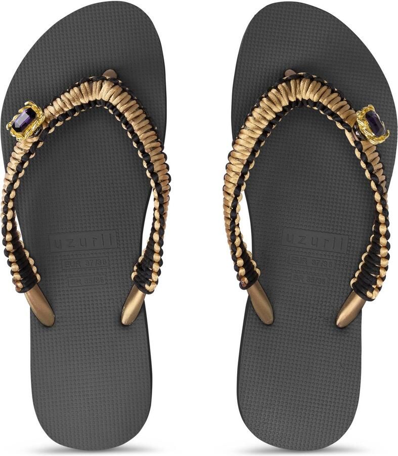 Uzurii Gold Macrame Switch Zwart