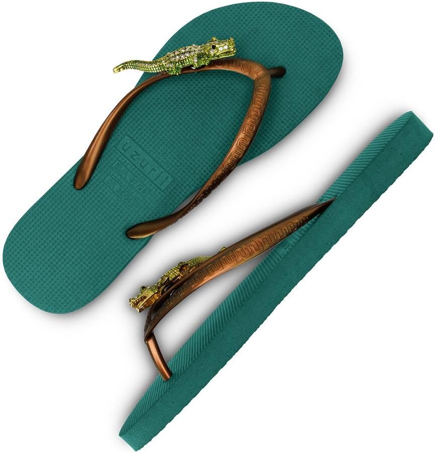 Uzurii Green Crocodile Switch Bosgroen - Foto 2