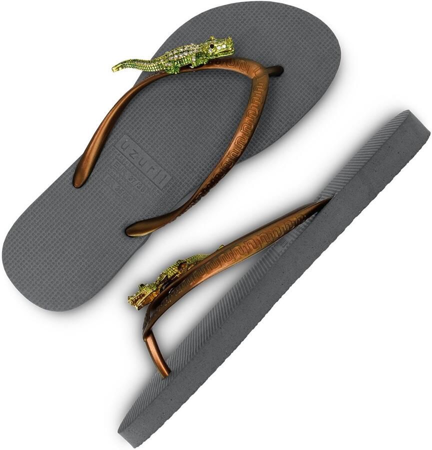 Uzurii Green Crocodile Switch Zilver