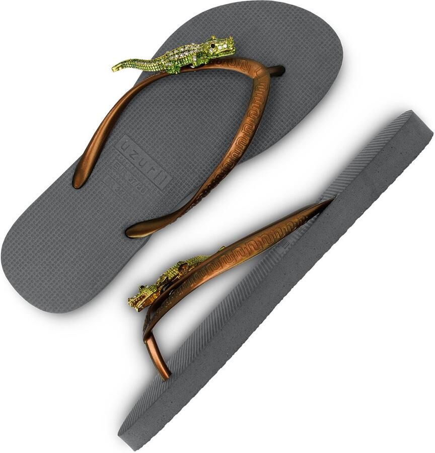 Uzurii Green Crocodile Switch Zilver