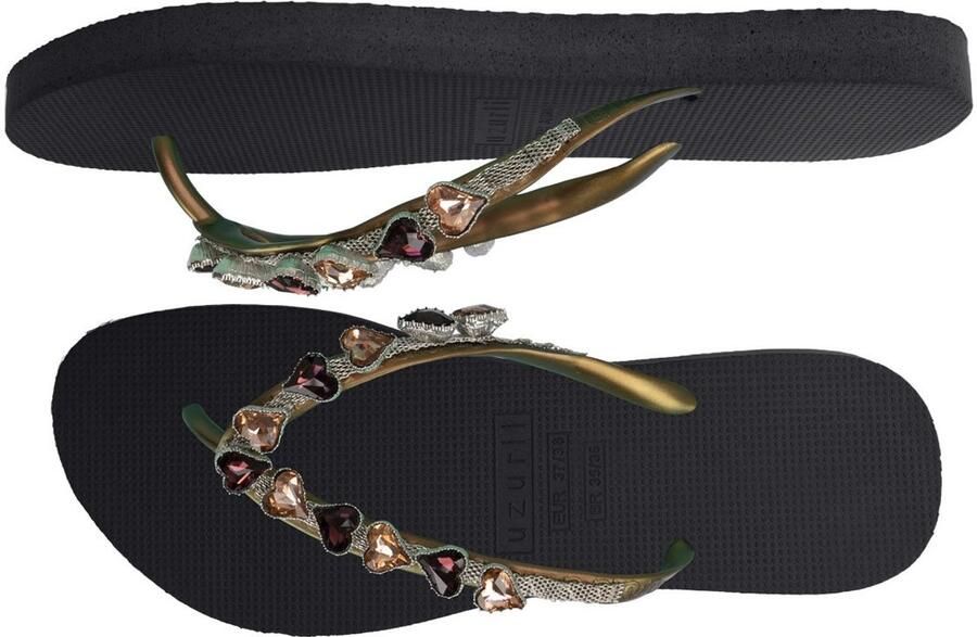 Uzurii Heart Bronze dames slippers Army Green - Foto 3