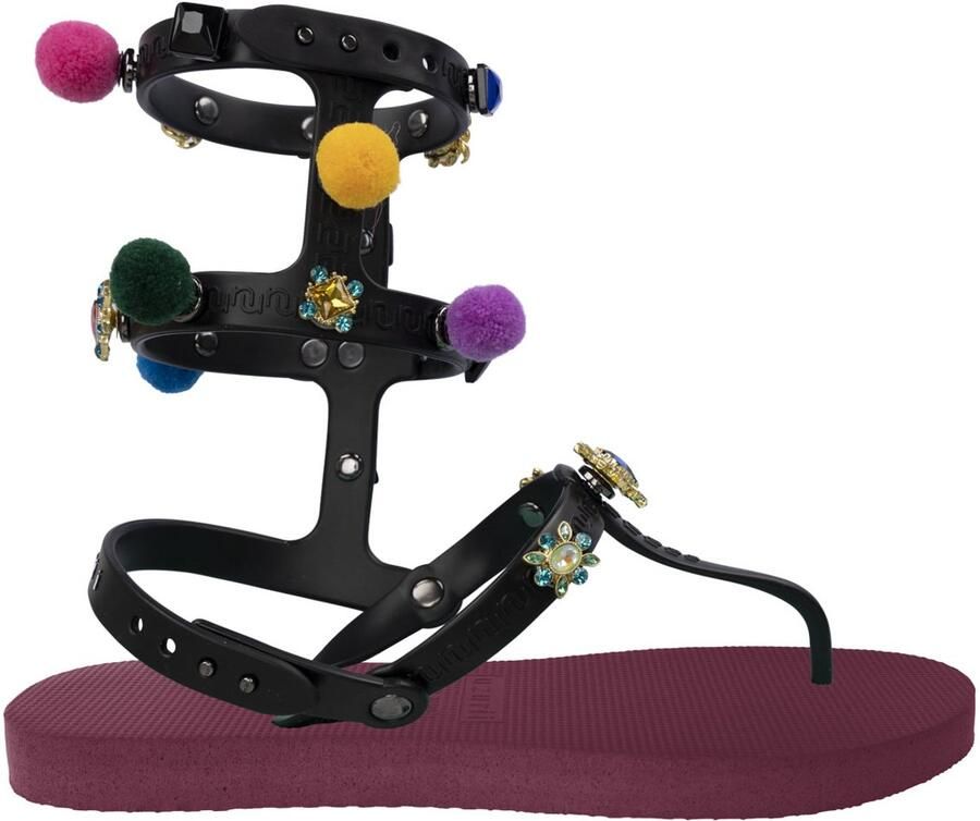Uzurii Teenslippers Dames Robijn