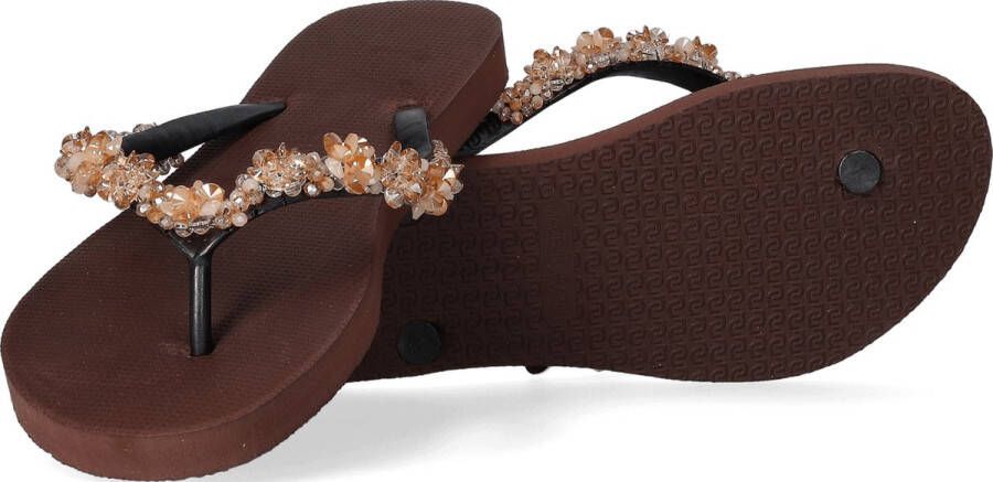 Uzurii Precious Bloom Gold Dames Slippers Coffee | Bruin | Precious Bloom Gold - Foto 4