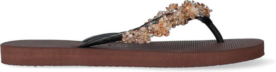 Uzurii Precious Bloom Gold Dames Slippers Coffee | Bruin | Precious Bloom Gold - Foto 9