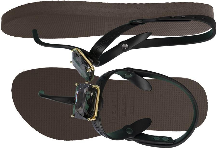 Uzurii Selena Diamond Silver dames slippers Army Green - Foto 2