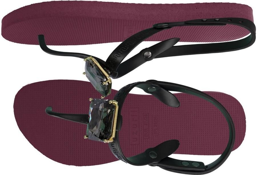 Uzurii Selena Diamond Silver dames slippers Army Green