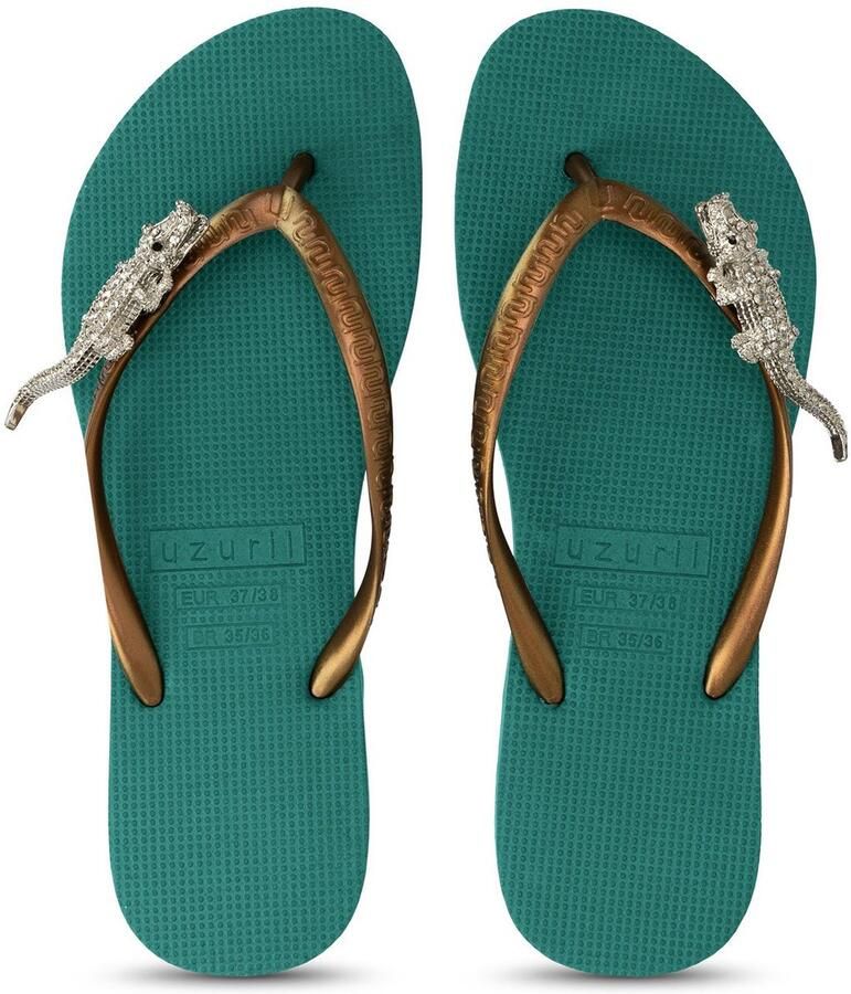 Uzurii Silver Crocodile Switch Bosgroen - Foto 2