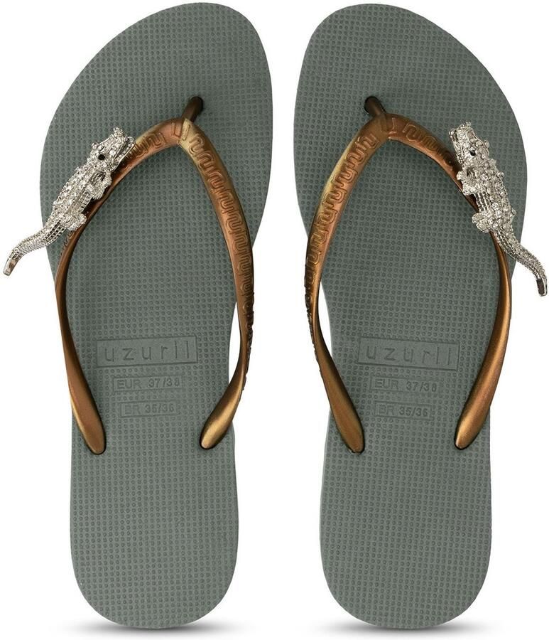 Uzurii Silver Crocodile Switch Legergroen