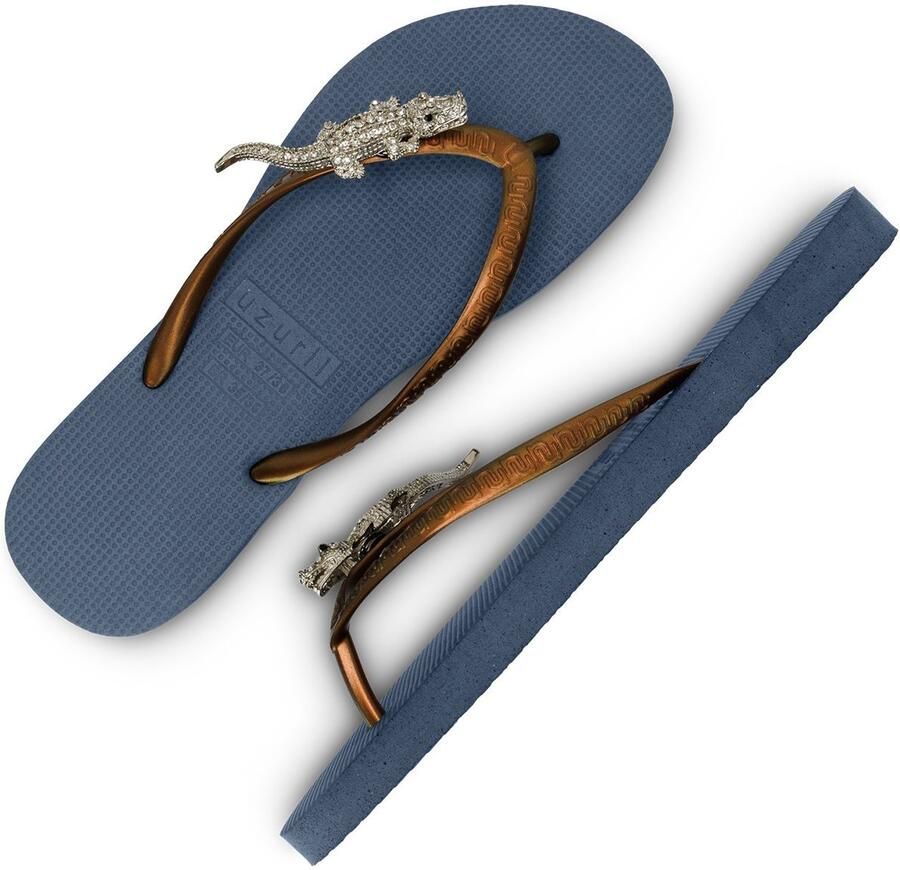 Uzurii Silver Crocodile Switch Marineblauw - Foto 2