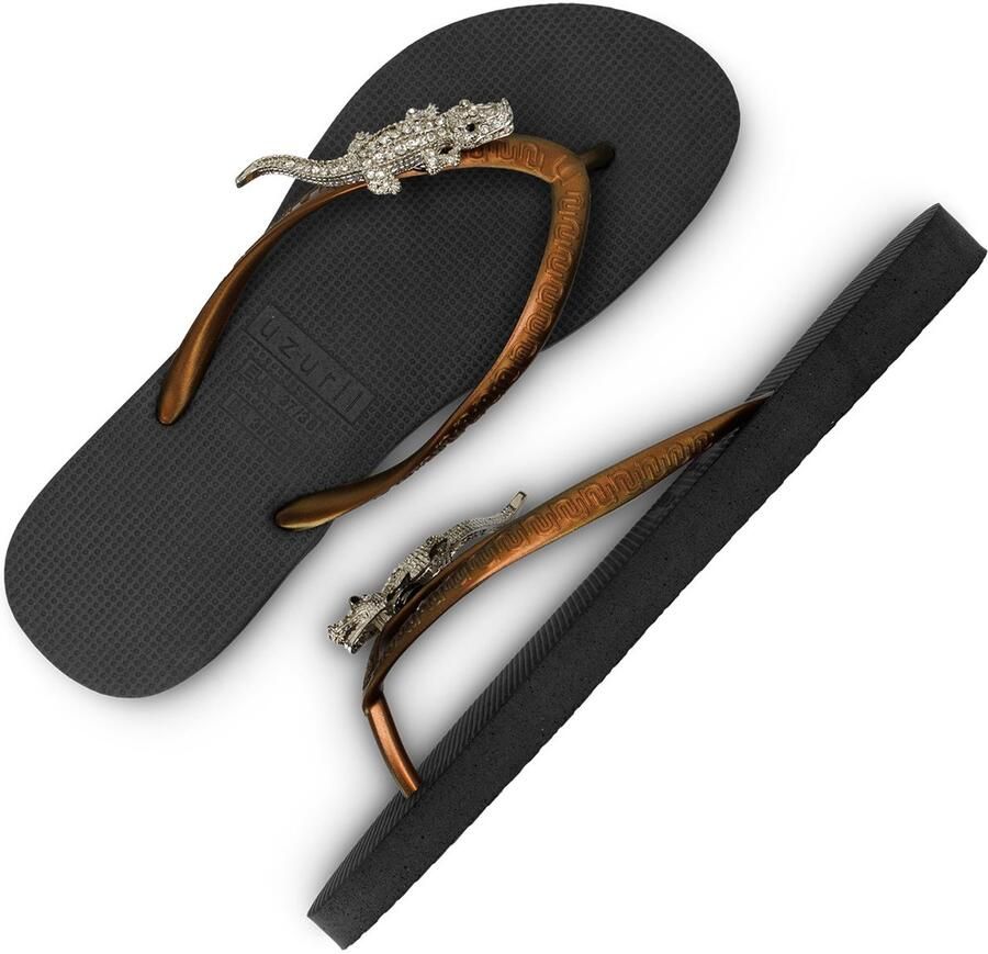 Uzurii Silver Crocodile Switch Zwart - Foto 2