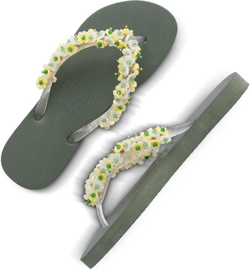 Uzurii Teenslippers Dames Army Green