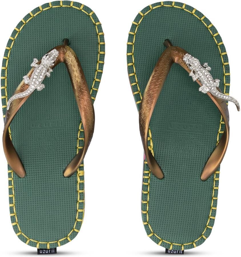 Uzurii Teenslippers Dames Army Green