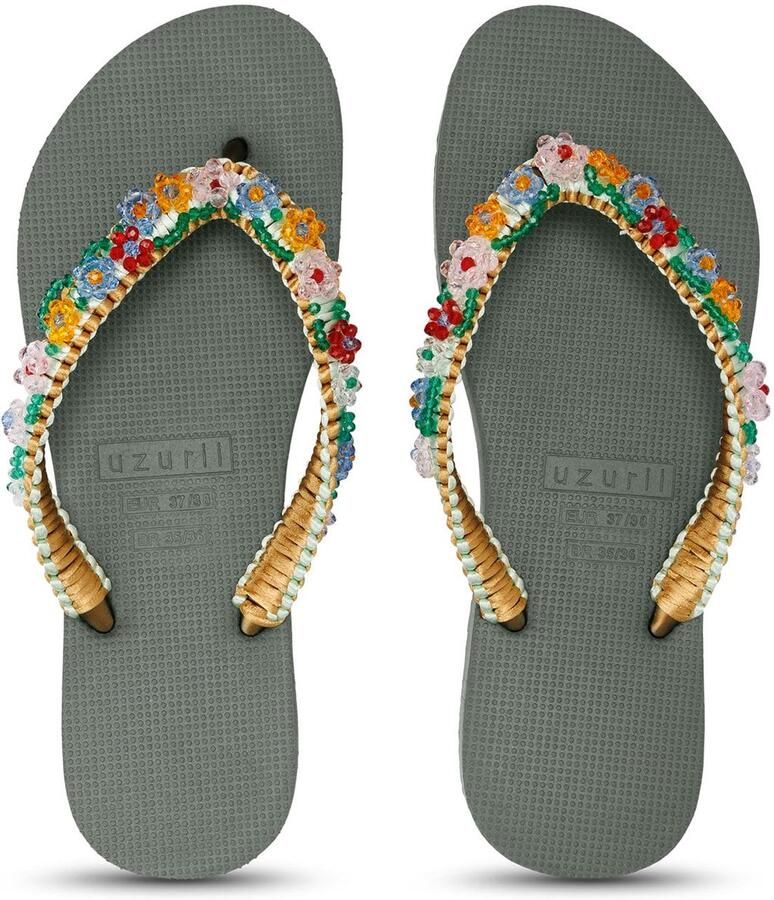 Uzurii Teenslippers Dames Leger - Foto 2