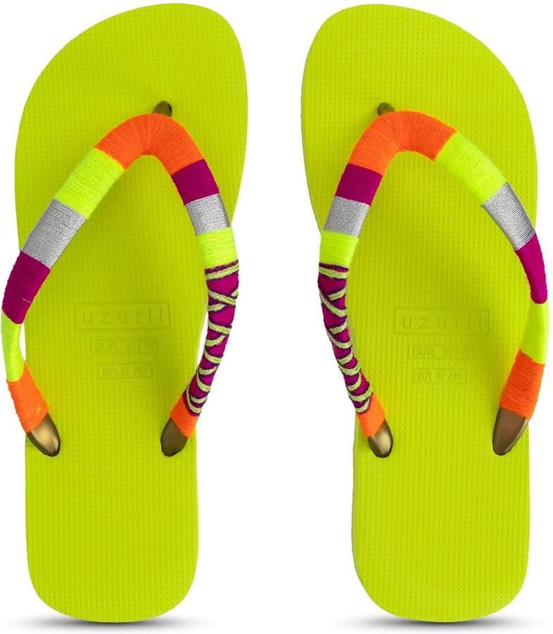 Uzurii Teenslippers Dames Neon Lime