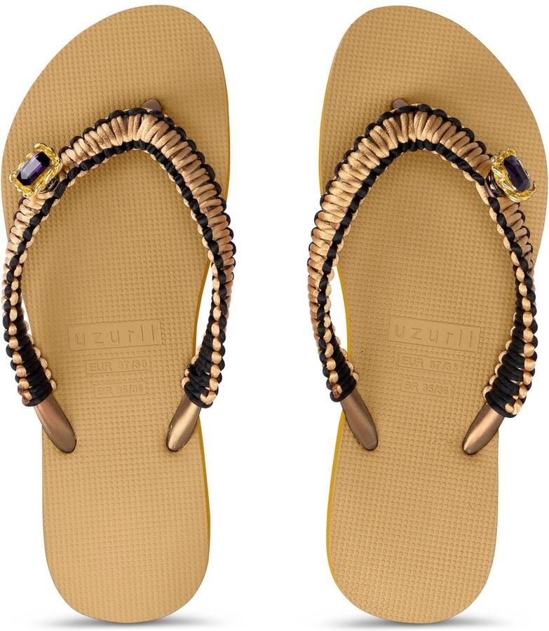 Uzurii Teenslippers Dames Zwart